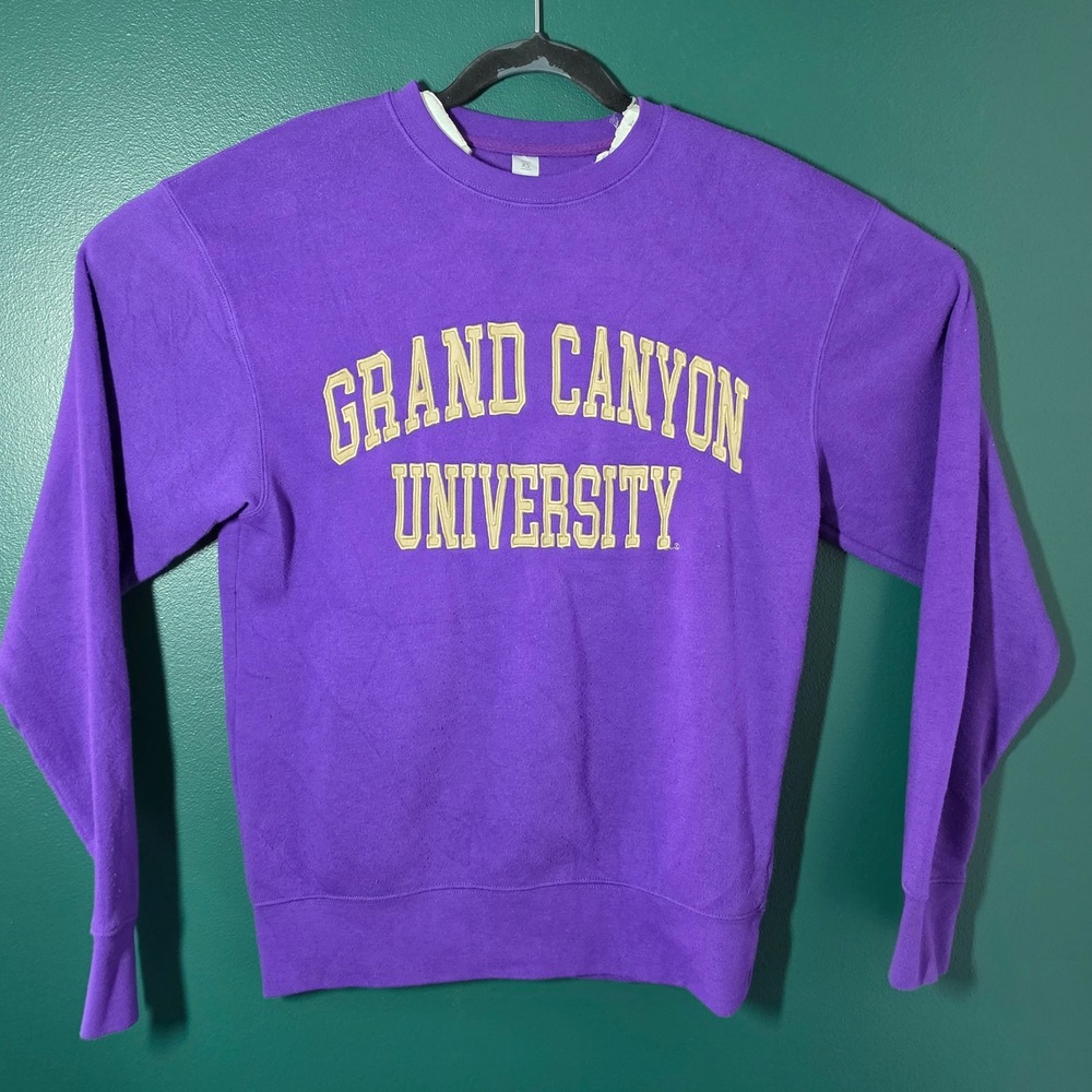 ZooZatz Grand Canyon University GCU Purple Crew Neck Sweatshirt XS